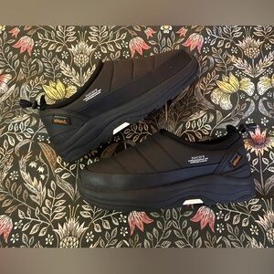 Suicoke Black Pepper Quilted Loafers